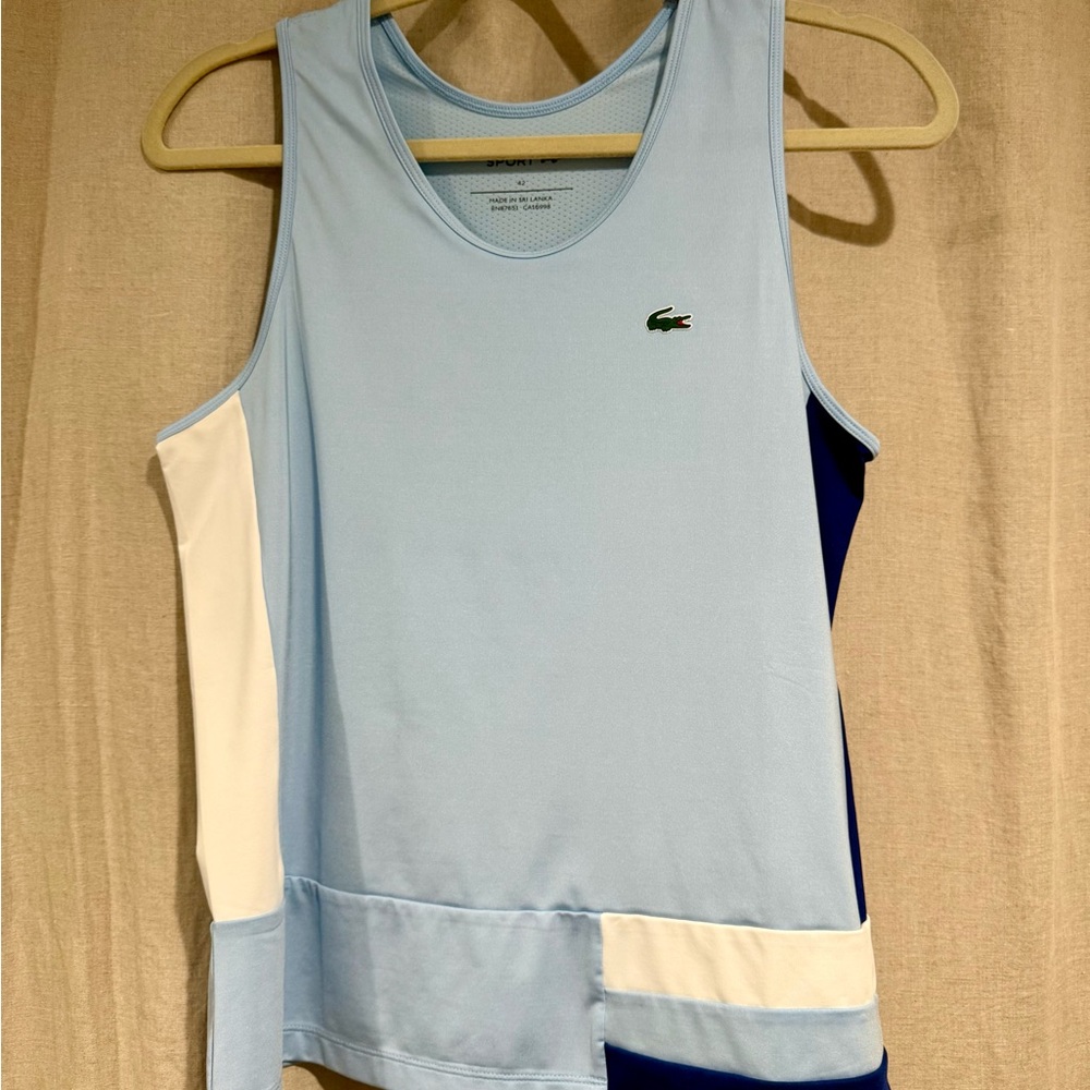 Lacoste Women’s Sport Colorblock Stretch Tennis Tank Top